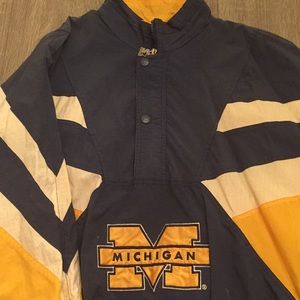 Men’s VTG Starter University of Michigan Pullover